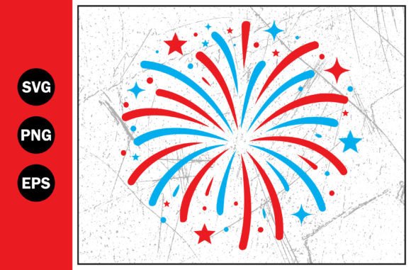 Download Red Blue Fireworks Vector Clipart Svg - Clipart svg Collection