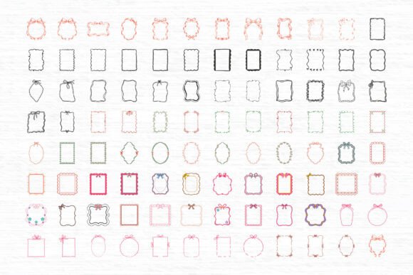 Download 96 Coquette Frame Clipart SVG Bundle - Clipart svg Collection