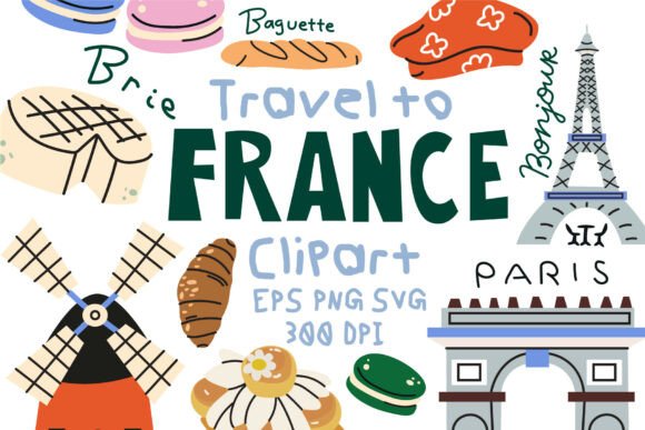 Download France Travel Vector Clipart SVG - Clipart svg Collection