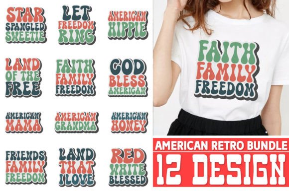 Download American Retro Design Bundle File - Retro design Collection